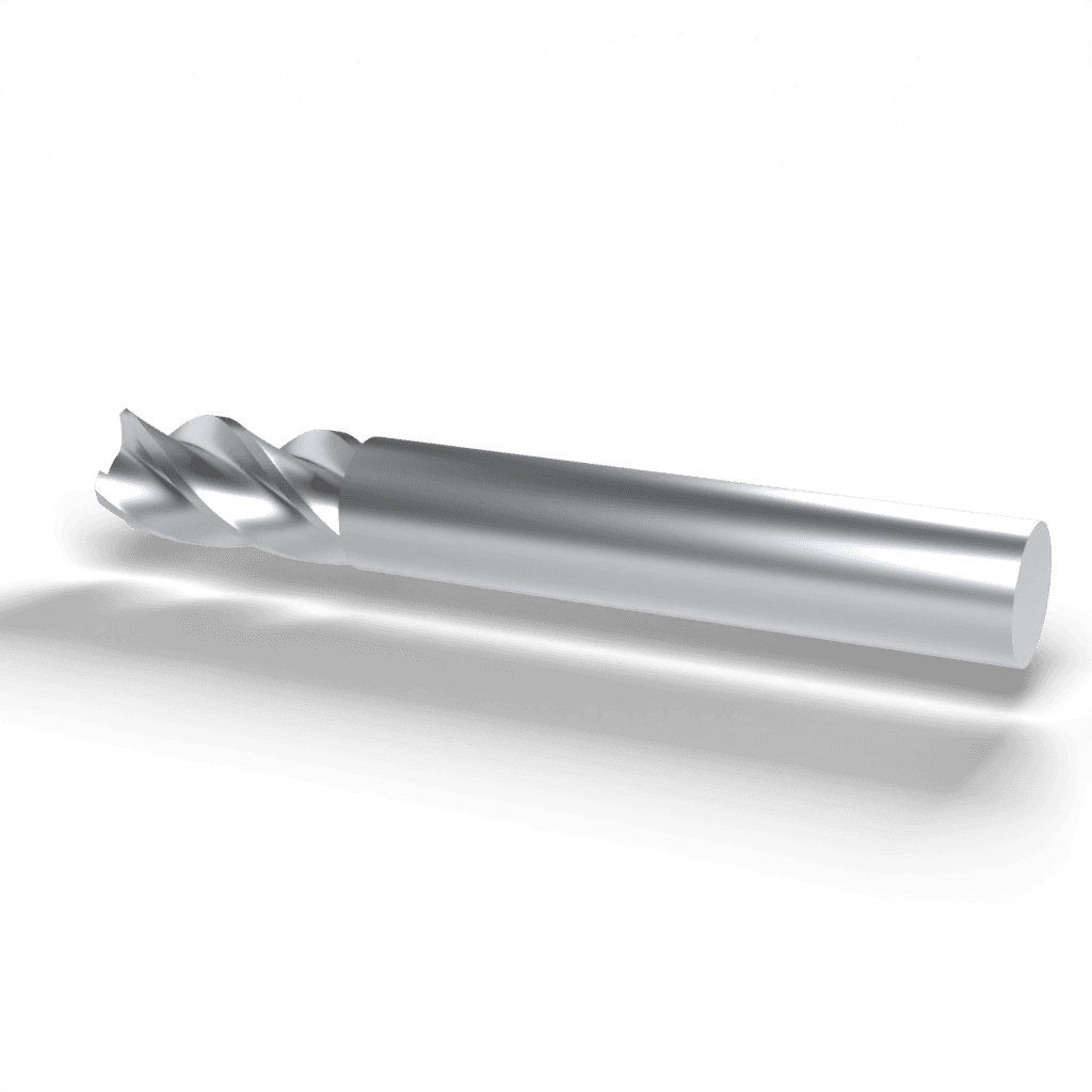 Ø8 four-flute square end mill 3D illustration