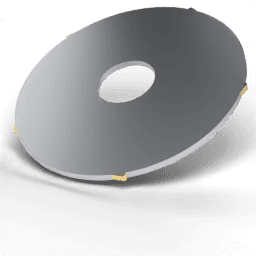 Ø125 indexable cut-off blade 3D illustration