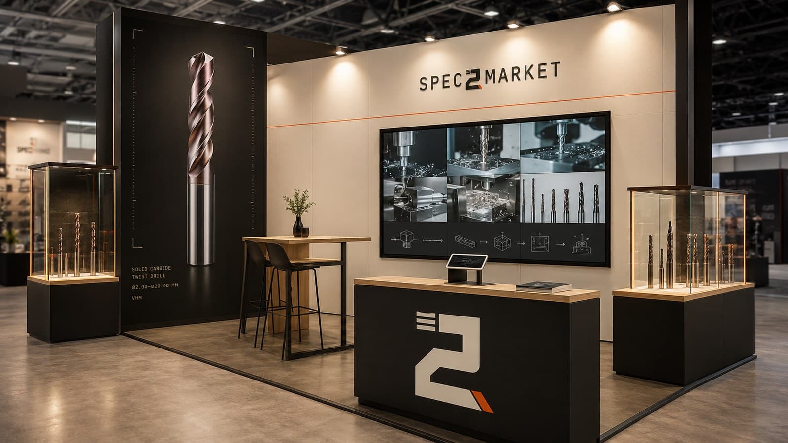 Exhibition stand application from the demonstration industrial design system